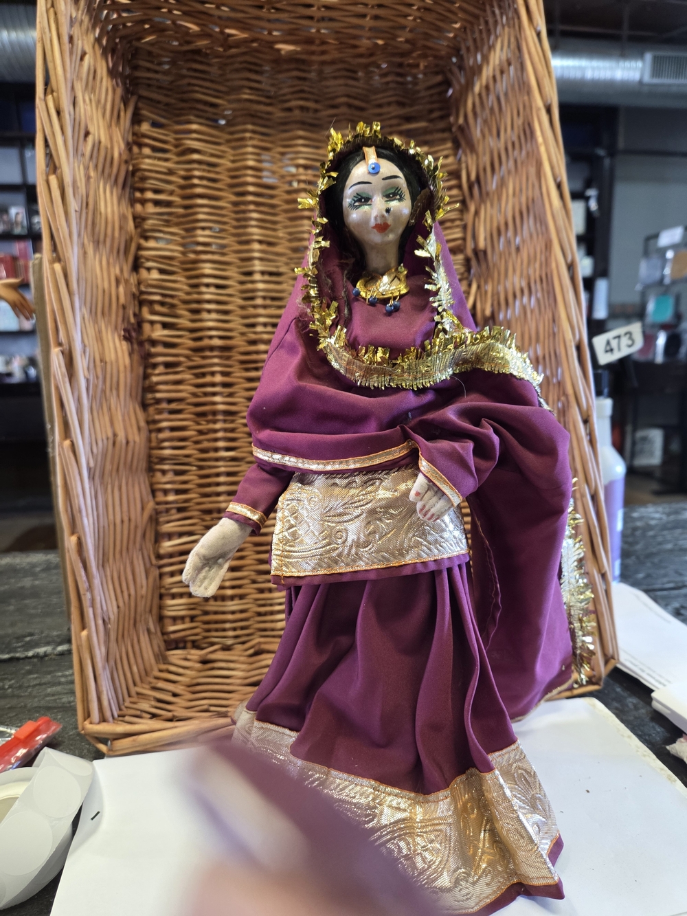Vintage Indian Cultural Folk Doll